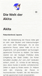 Mobile Screenshot of akita-welt.de