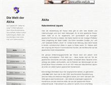 Tablet Screenshot of akita-welt.de